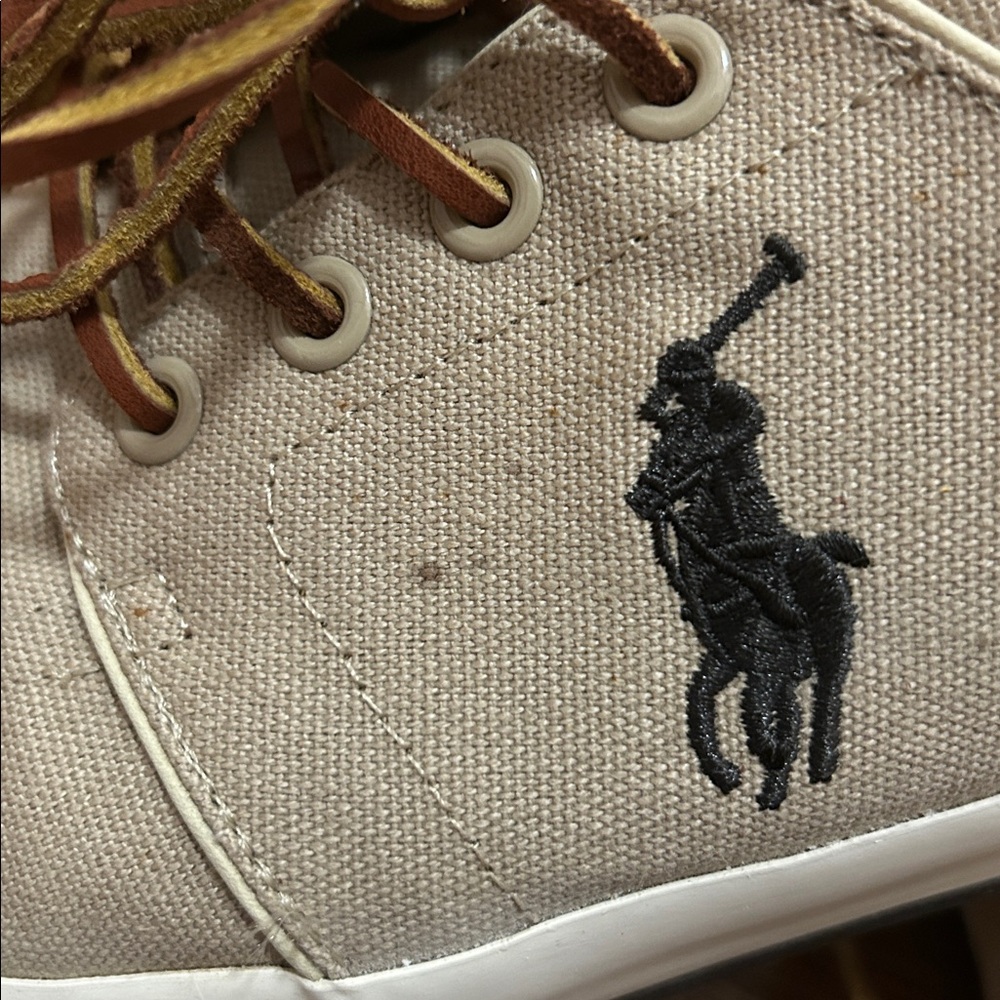 Polo by Ralph Lauren Shoes Men’s 12 Tan Boat Sneakers Yacht Beach Resort - Picture 10 of 12